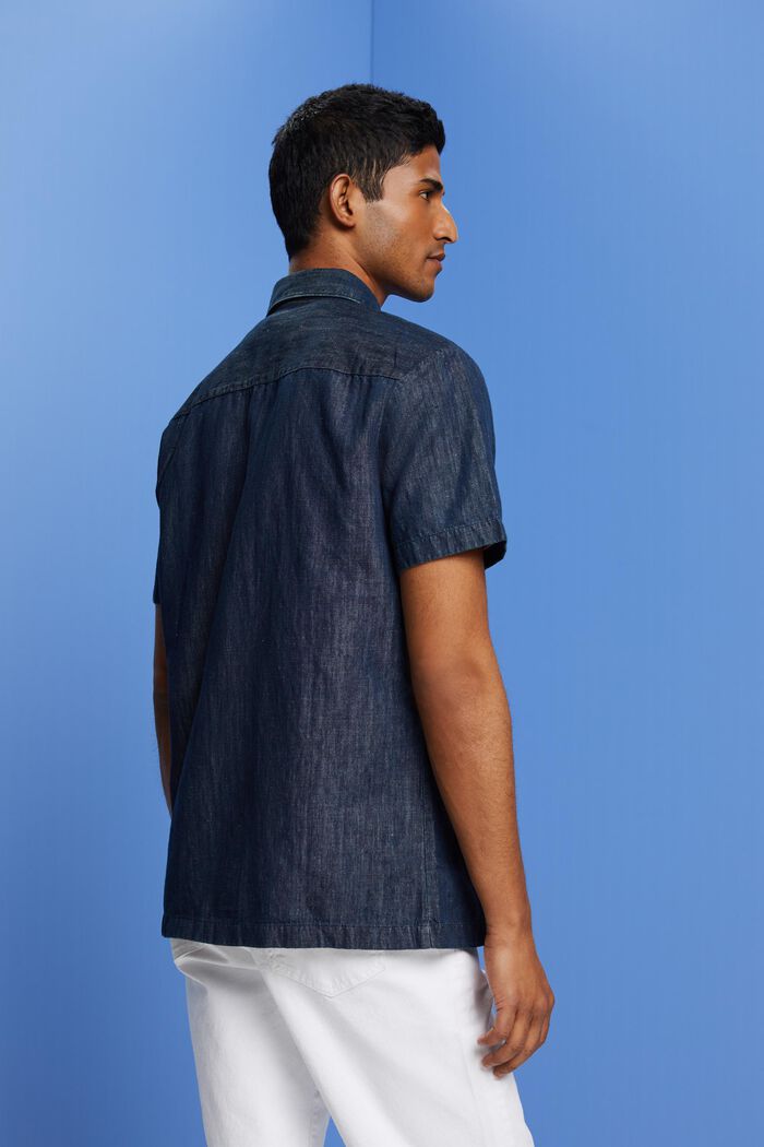 Farkkutyylinen lyhythihainen paita, BLUE BLACK, detail image number 5