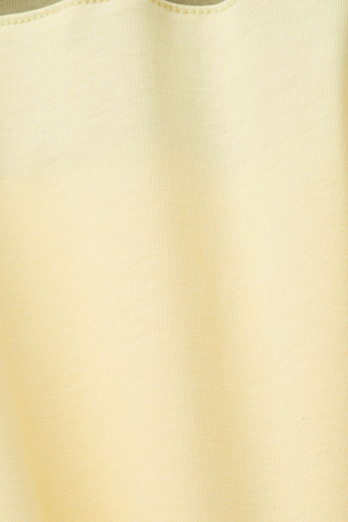 Väripalkki-t-paita 100 % puuvillaa, LIGHT KHAKI, detail image number 4