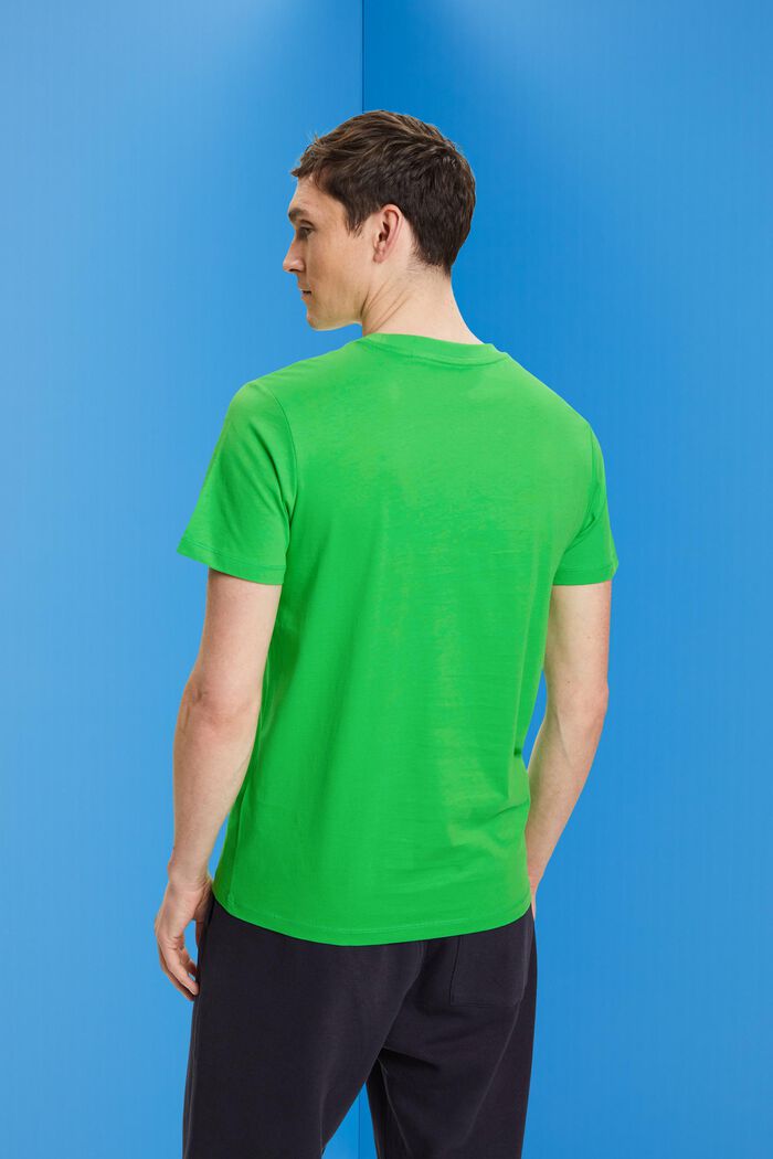 T-paita jerseytä, pyöreä pääntie, GREEN, detail image number 3