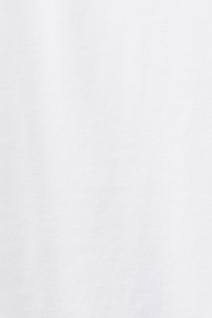 Pitkähihainen pusero pyöreällä pääntiellä, WHITE, detail image number 5