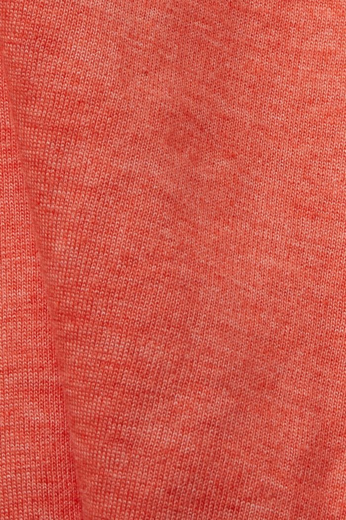 CURVY t-paita kukkatereellä, TENCEL™, ORANGE RED, detail image number 1