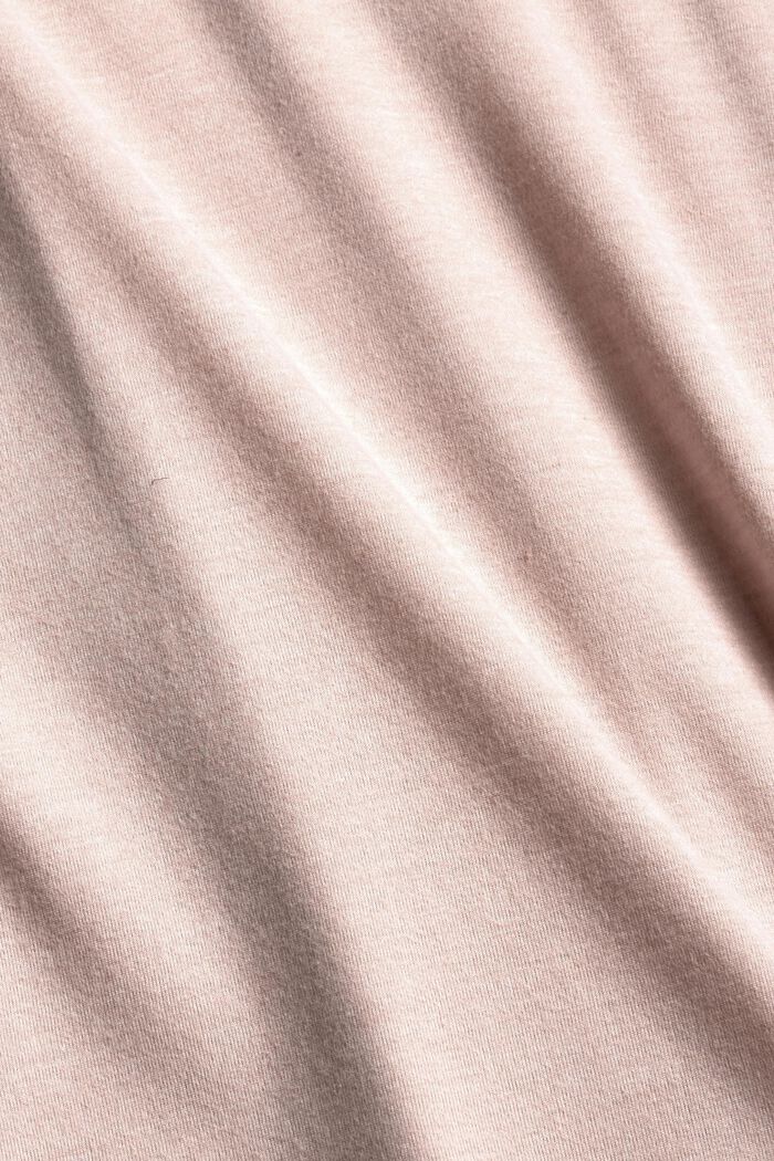 Samettinen pyjamayläosa, 100 % luomupuuvillaa, OLD PINK, detail image number 1