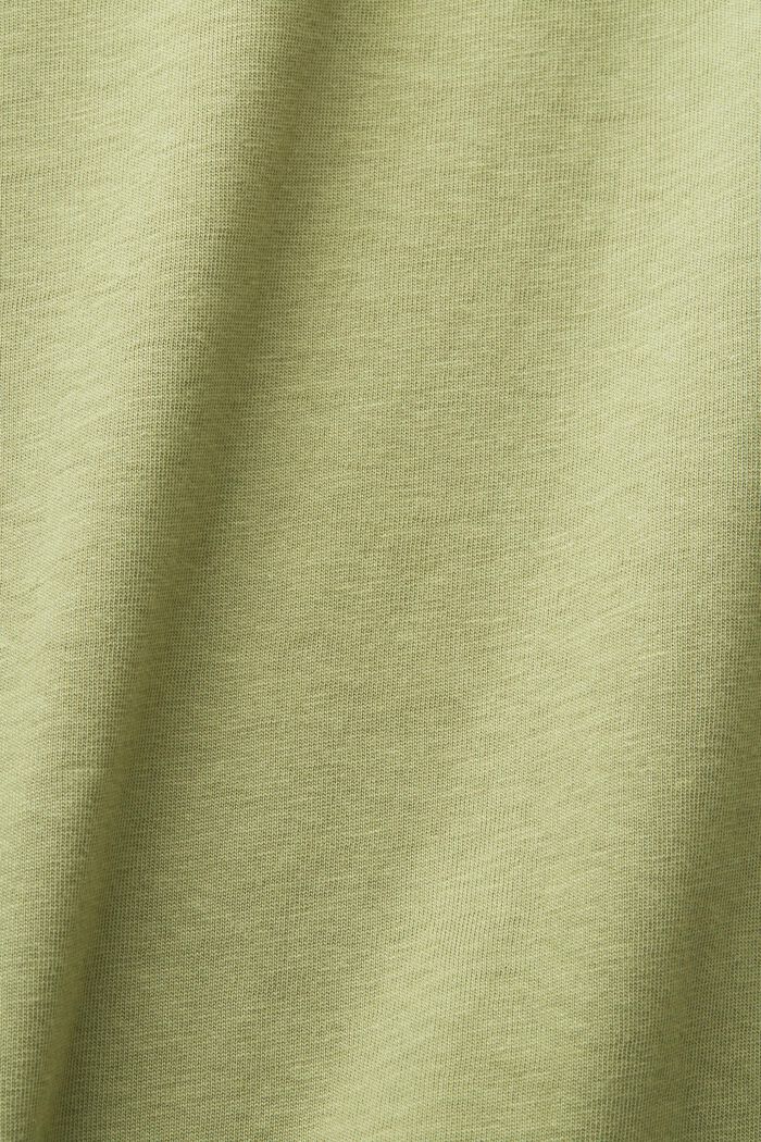 T-paita puuvillaa, PISTACHIO GREEN, detail image number 4