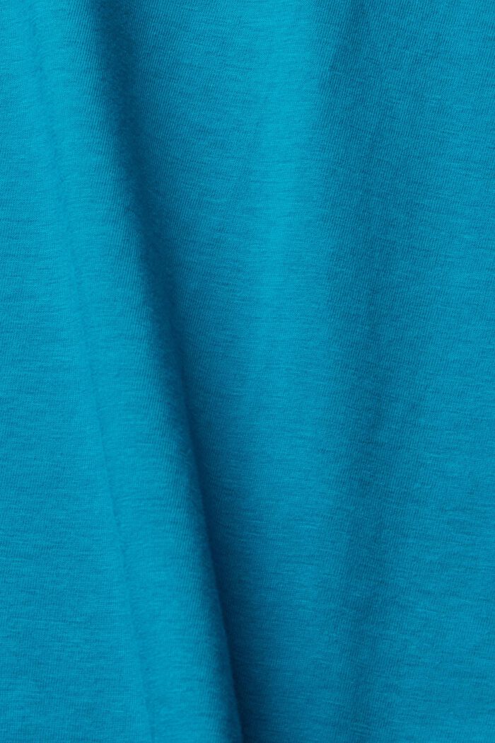 Poolokauluksellinen pitkähihainen pusero, TEAL BLUE, detail image number 5
