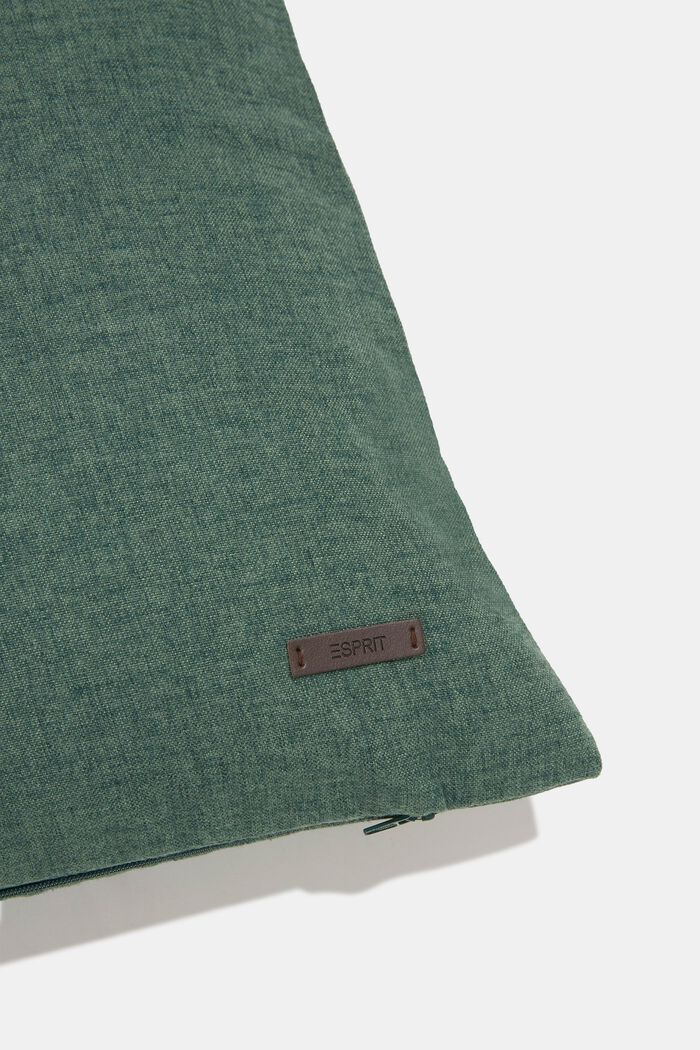 Tyynynpäällinen samettista materiaalisekoitetta, DARK GREEN, detail image number 1