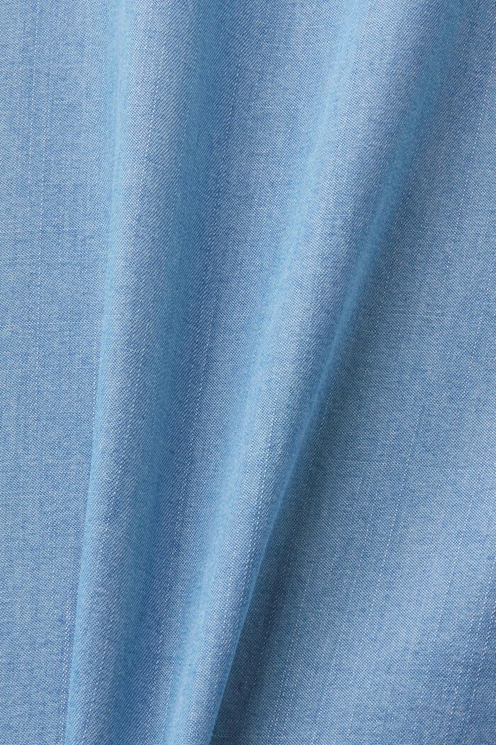 Vajaapituiset, leveälahkeiset culotte-housut, BLUE LIGHT WASHED, detail image number 6