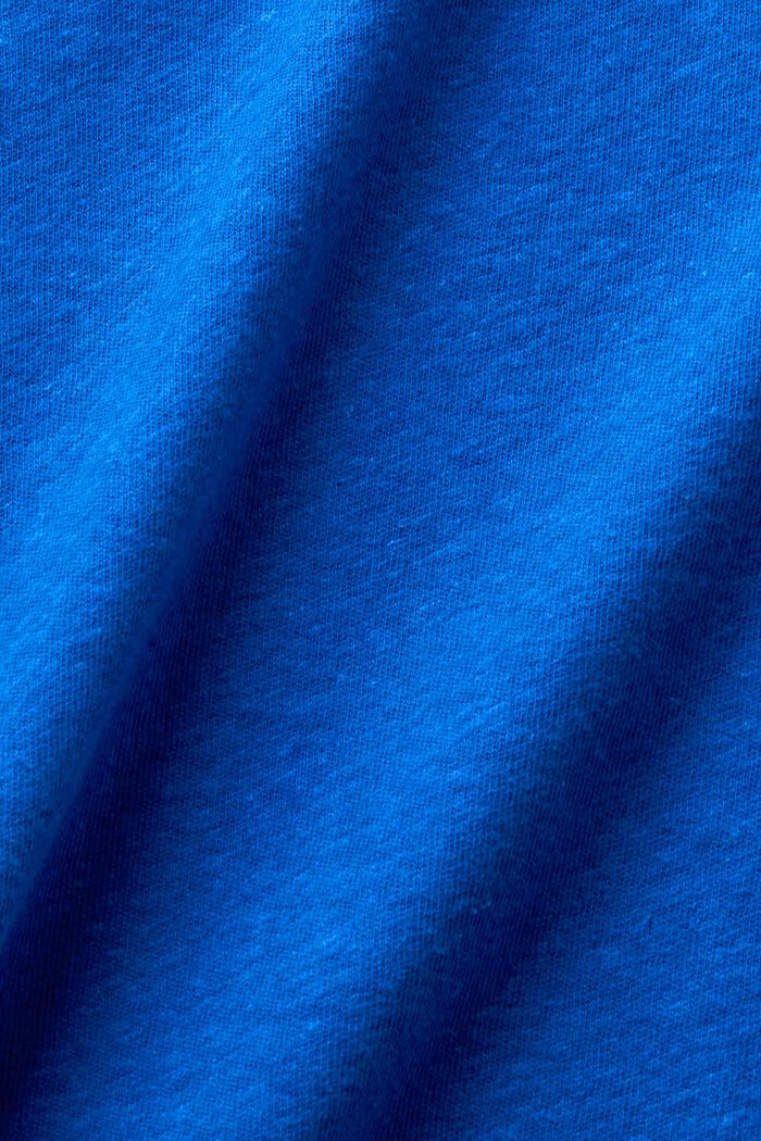 T-paita puuvilla-pellavasekoitetta, BRIGHT BLUE, detail image number 5