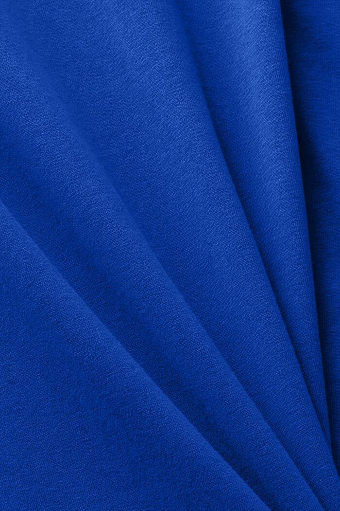 Pitkähihainen paita puuvillaa, BRIGHT BLUE, detail image number 4