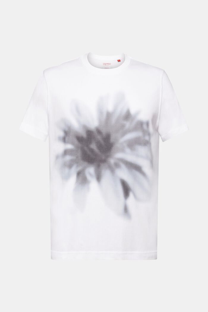 Painokuvioitu t-paita pimapuuvillaa, WHITE, detail image number 6