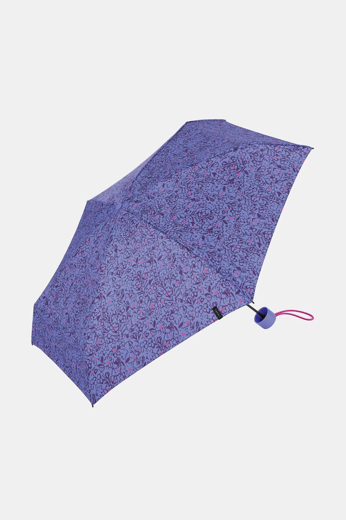 Taskukokoinen sateenvarjo kukkakuviolla, ONE COLOR, detail image number 0