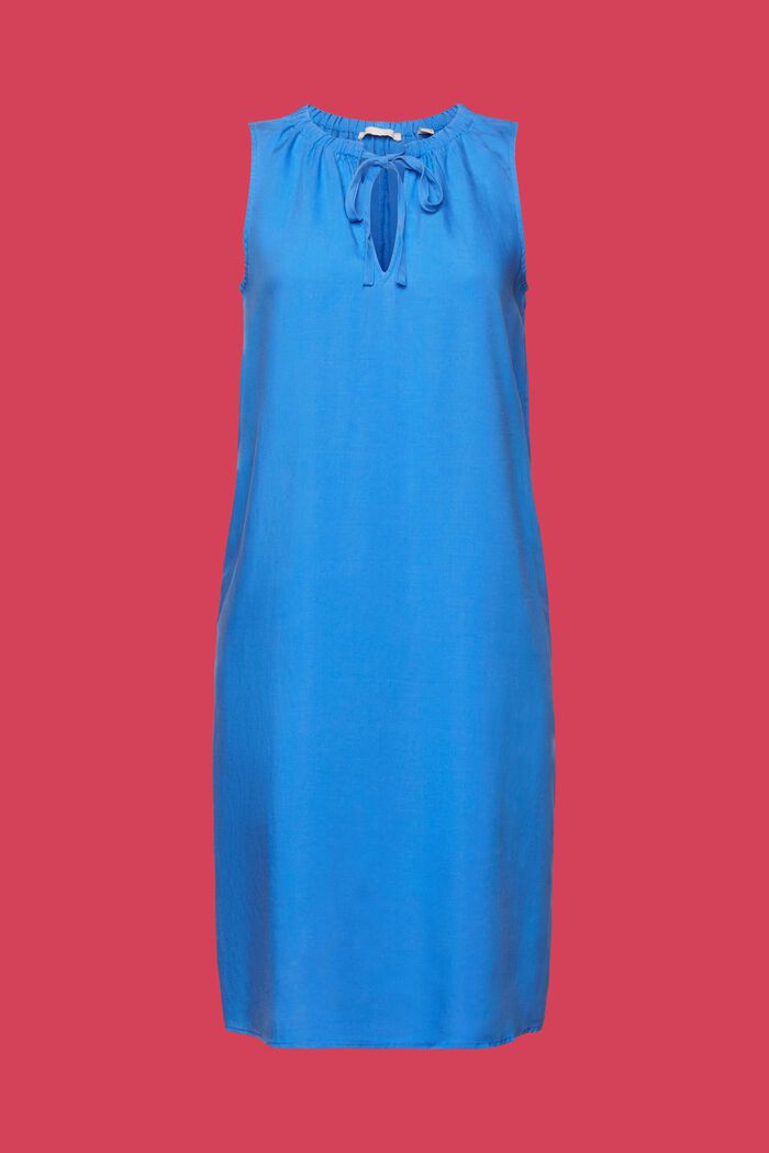 Hihaton mekko joustavalla kauluksella, BRIGHT BLUE, detail image number 6