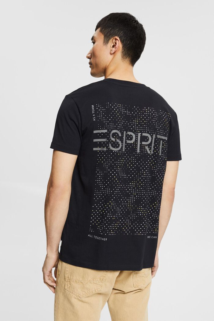 Takaa painettu T-paita, 100 % luomupuuvillaa, BLACK, detail image number 3
