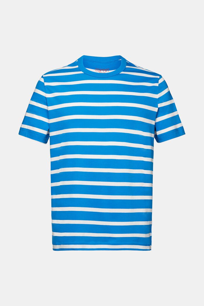 Raidallinen jersey-t-paita puuvillaa, BLUE, detail image number 7