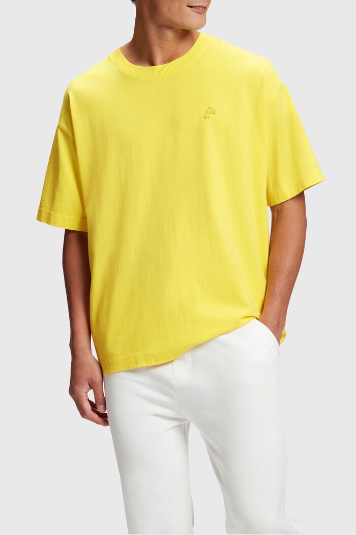 Color Dolphin Relaxed Fit -T-paita, YELLOW, detail image number 0