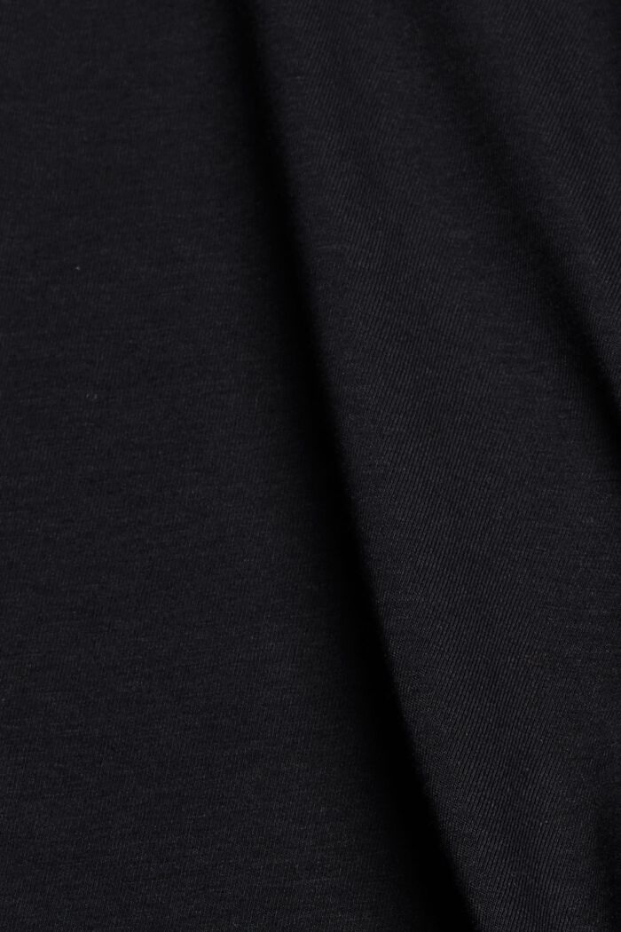 Jerseyshortsit luomupuuvillaa, BLACK, detail image number 4