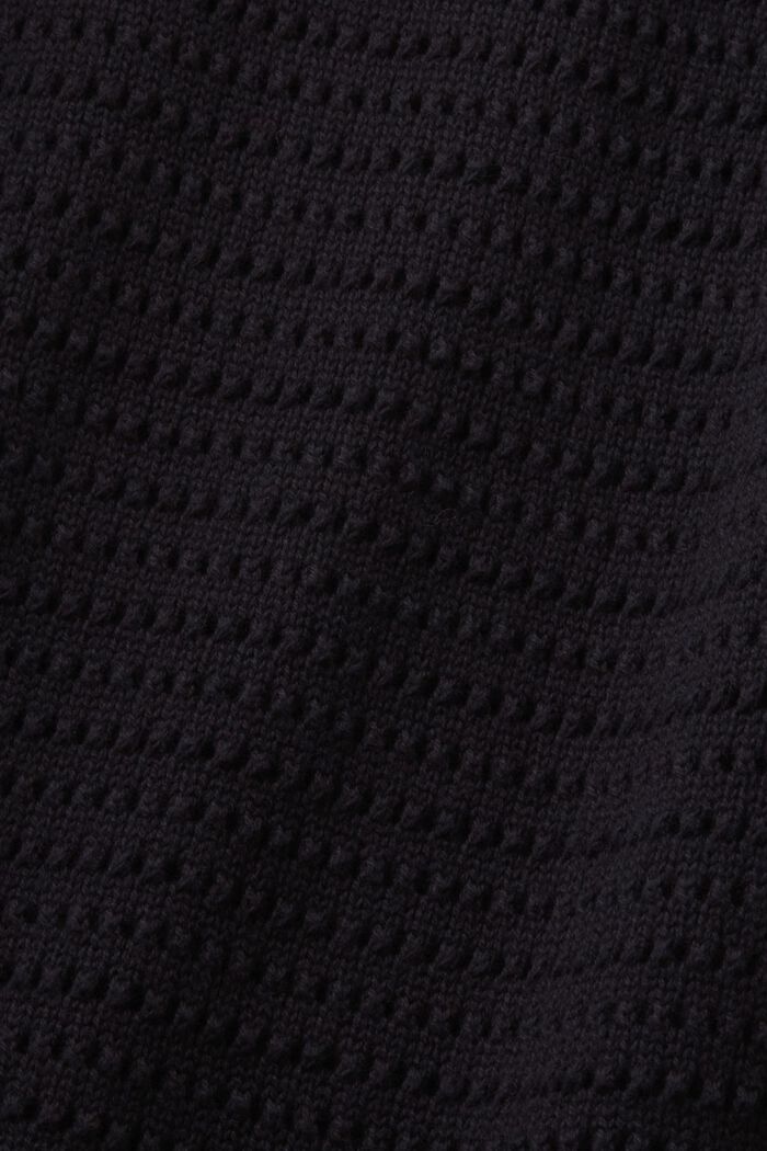 Hihaton pointelle-midimekko, BLACK, detail image number 5