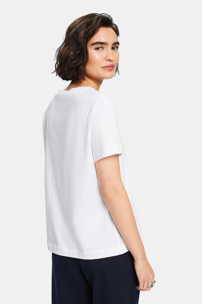 T-paita etupainatuksella jerseytä, WHITE, detail image number 3