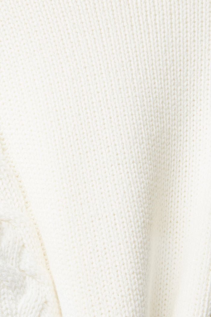 Raidallinen neulepusero, OFF WHITE, detail image number 1