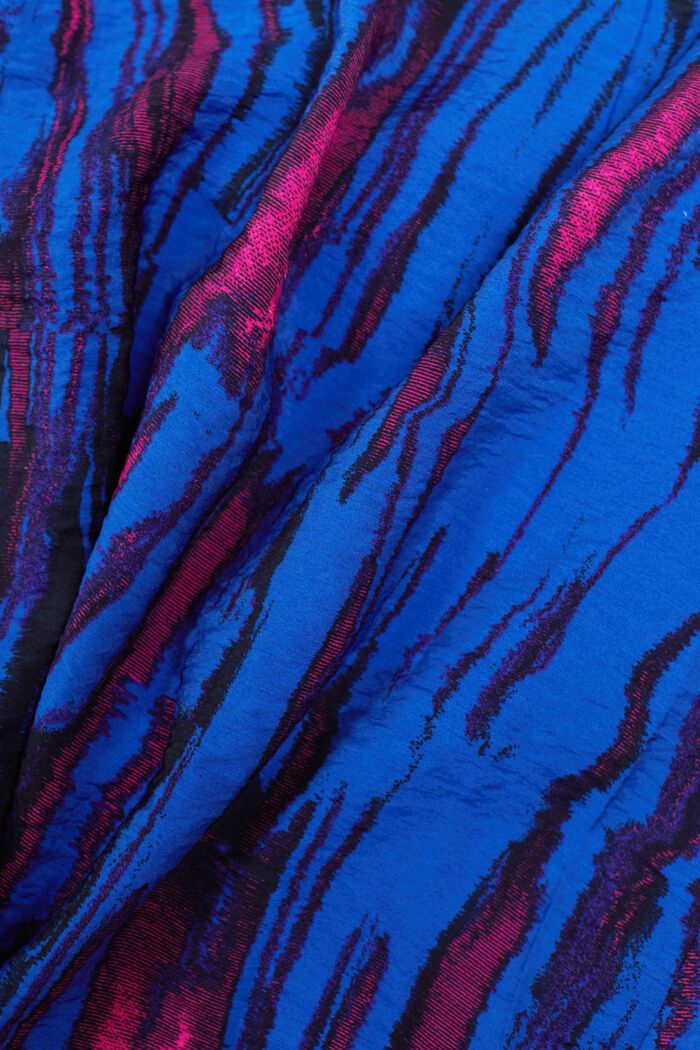 Painetu ja rypytetty, kietaisumallinen minihame, BRIGHT BLUE, detail image number 6