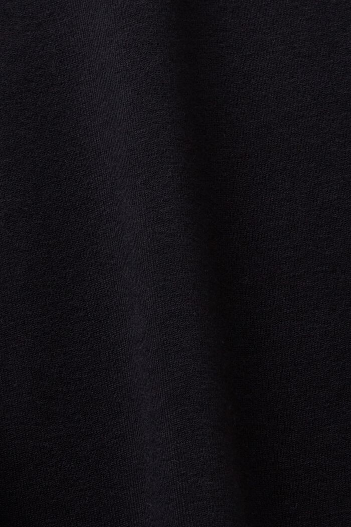 Poolokauluksellinen jerseypaita, BLACK, detail image number 5