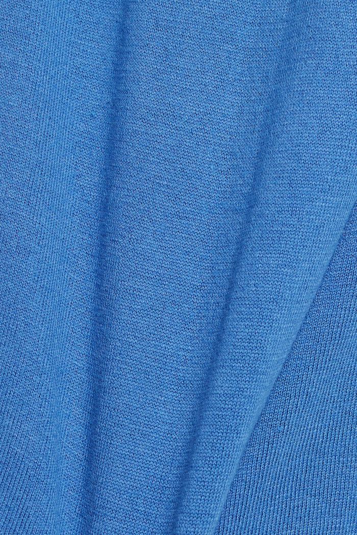 Poolokauluksellinen neulepusero, BLUE, detail image number 1