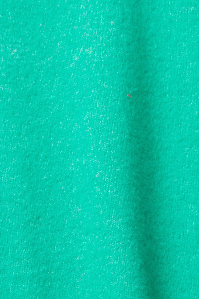 Villasekoiteneule, jossa pystykaulus, LIGHT GREEN, detail image number 5