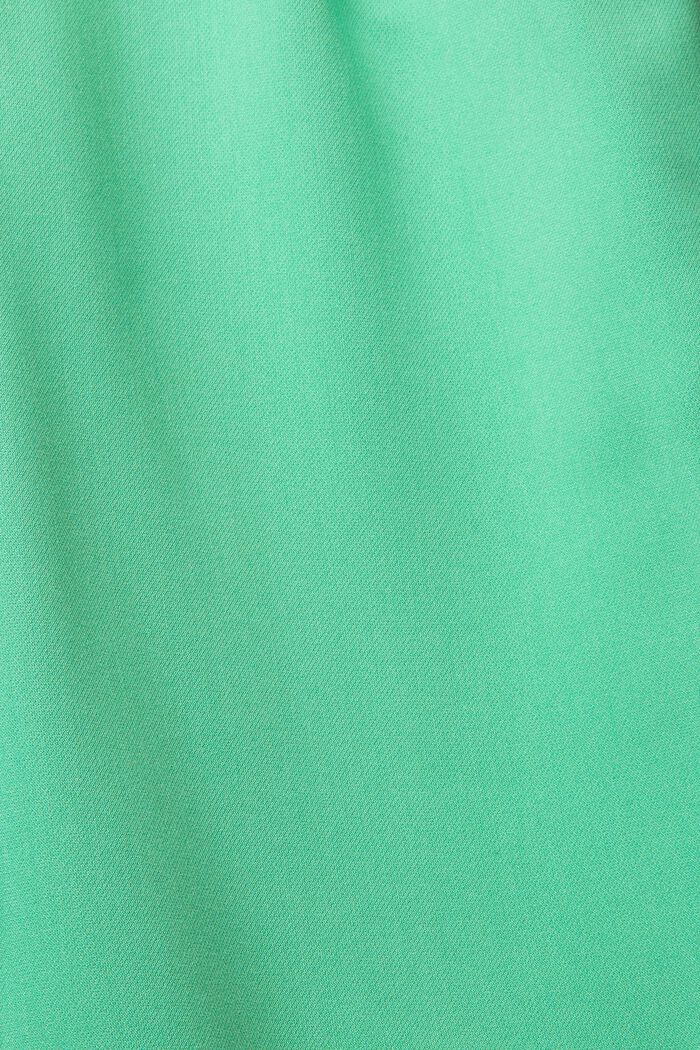 Korkeavyötäröiset culottehousut vyötärölaskoksin, GREEN, detail image number 1
