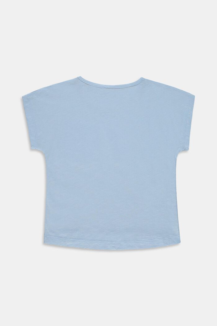 Rintataskullinen T-paita 100 % puuvillaa, BLUE LAVENDER, detail image number 1