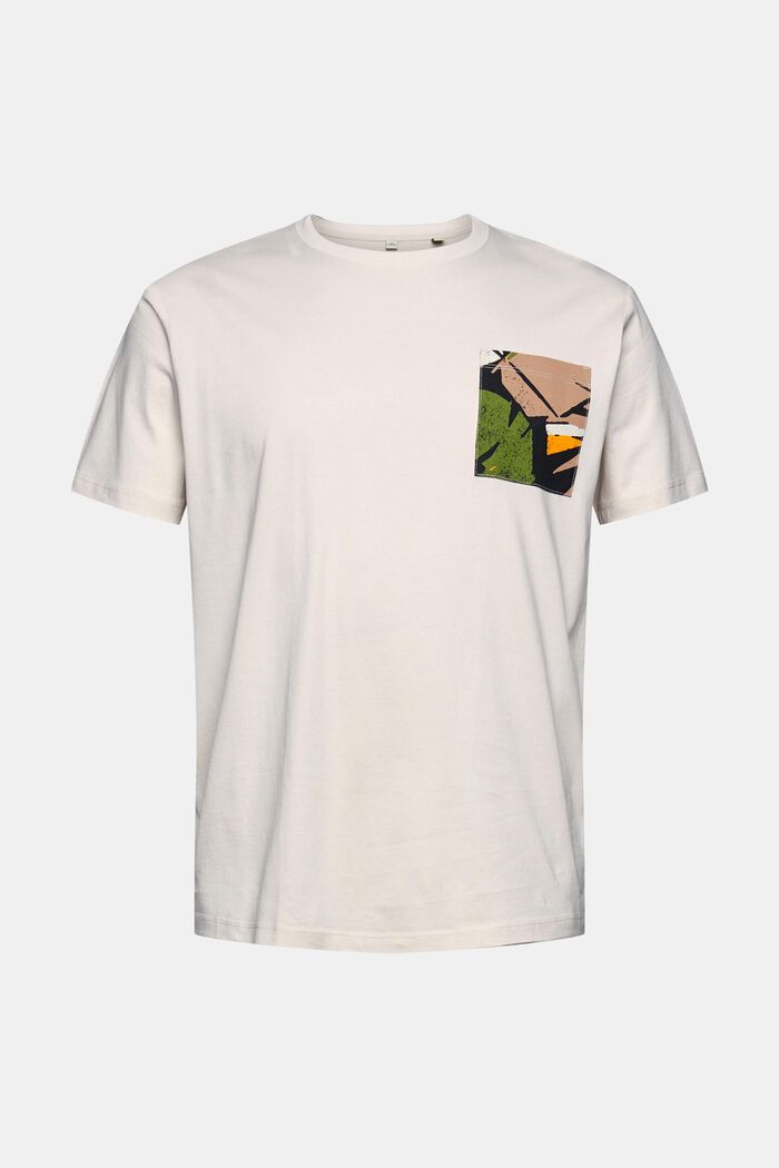 T-paita, jossa kuvioitu tasku