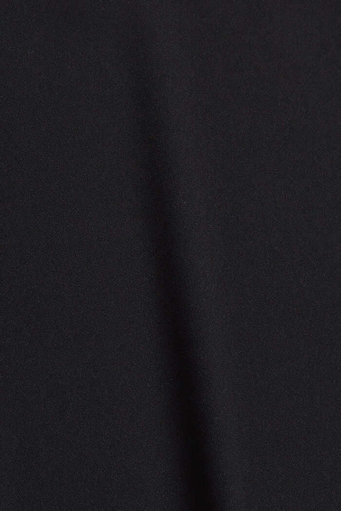 Reunoista huolittelematon stretchpusero, BLACK, detail image number 4