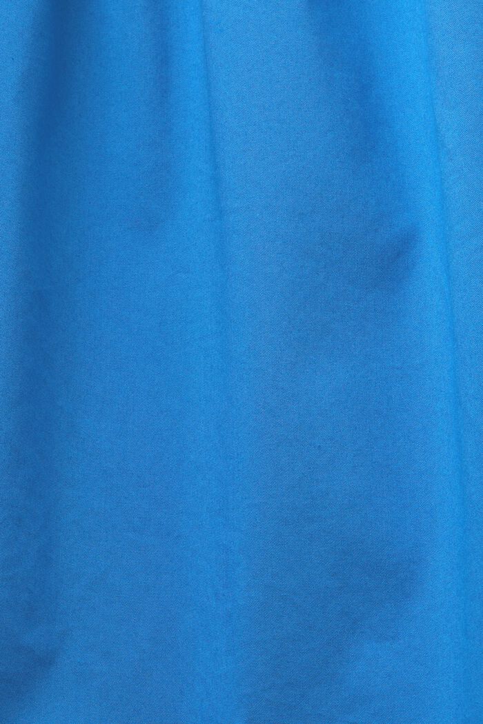 Olkapäät paljastava popliinipusero, BRIGHT BLUE, detail image number 6