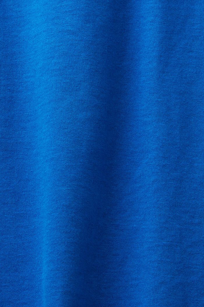 Pitkähihainen pusero luomupuuvillaa, BRIGHT BLUE, detail image number 5
