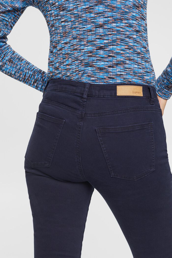 Mid-rise skinny fit -housut, NAVY, detail image number 4