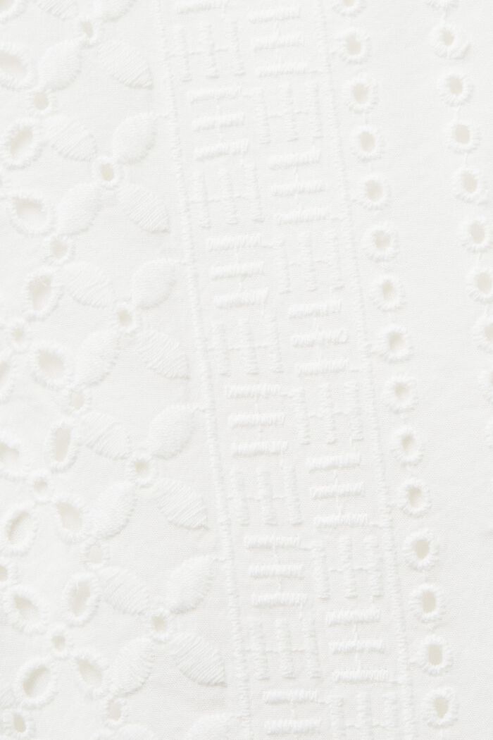 Kirjailtu, vajaapituinen paita, LENZING™ ECOVERO™, WHITE, detail image number 4