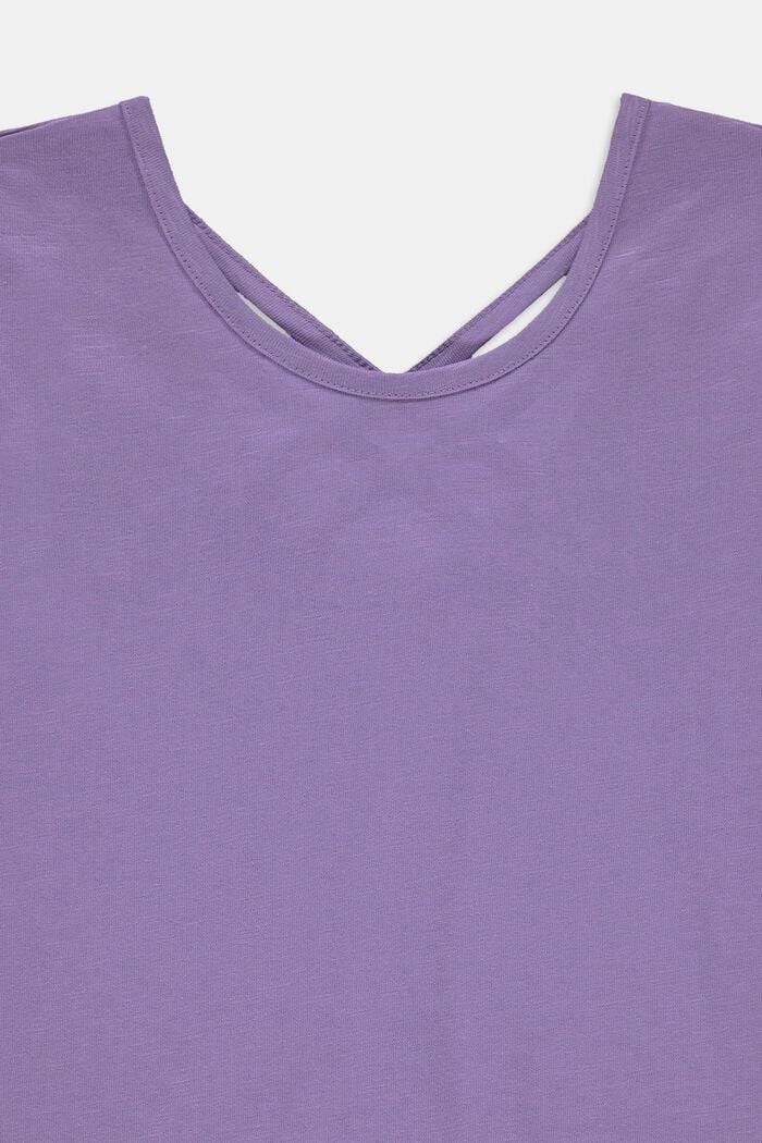 Nauhoilla somistettu T-paita, LAVENDER, detail image number 2