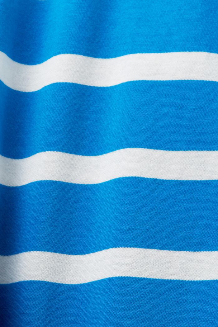 Raidallinen jersey-t-paita puuvillaa, BLUE, detail image number 6