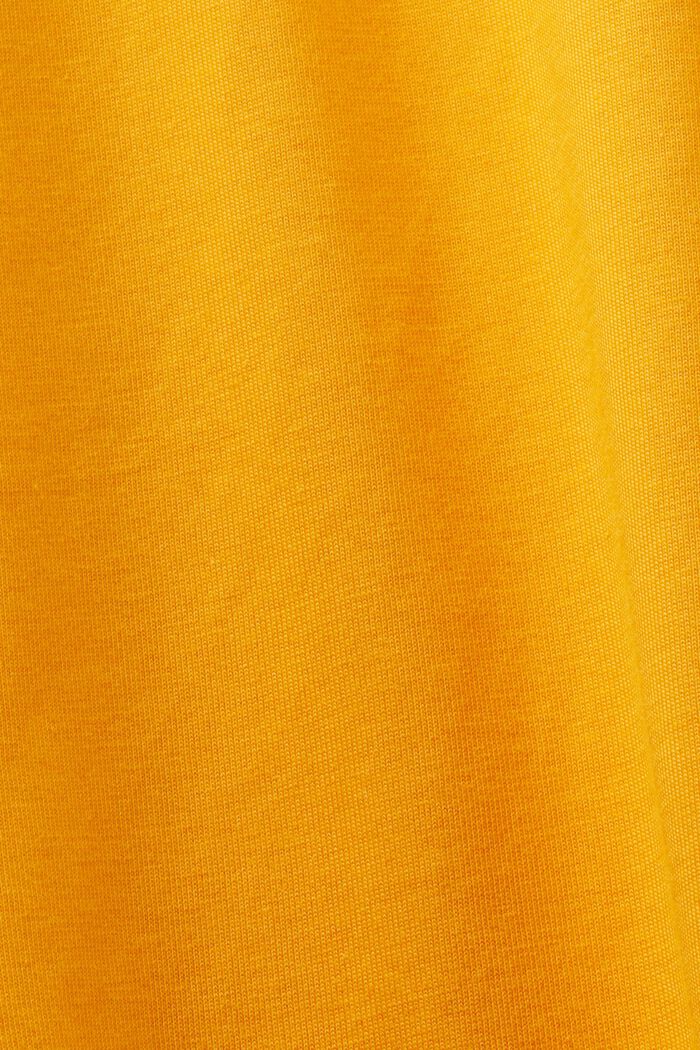 Puuvillainen logo-T-paita, jossa pystykaulus, GOLDEN ORANGE, detail image number 6