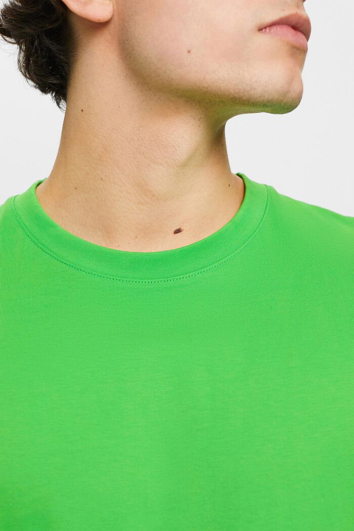 T-paita jerseytä, pyöreä pääntie, GREEN, detail image number 2