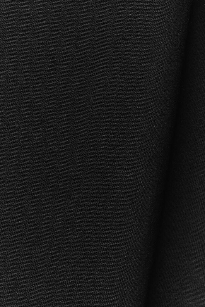 Logollinen unisex-t-paita puuvillajerseytä, BLACK, detail image number 5