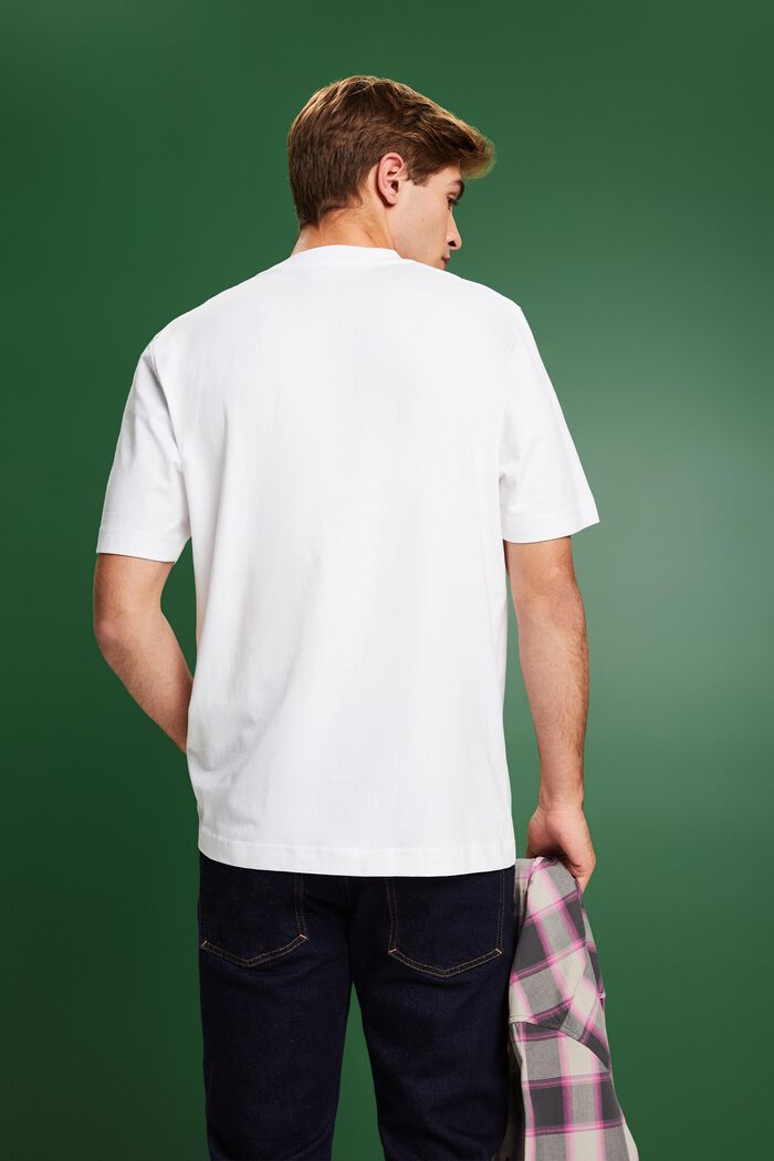 Lyhythihainen, logollinen T-paita, WHITE, detail image number 2