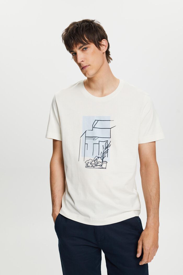 Printti-T-paita, 100 % puuvillaa, ICE, detail image number 0