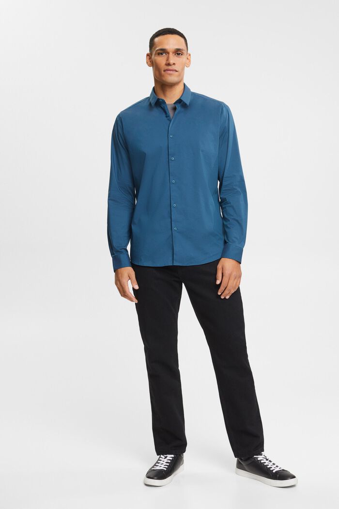 Slim fit -mallinen paita, PETROL BLUE, detail image number 4