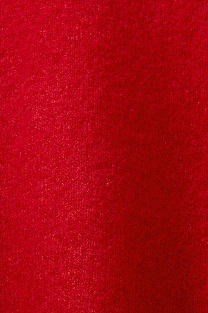 Pusakkahihainen neulepusero, DARK RED, detail image number 5