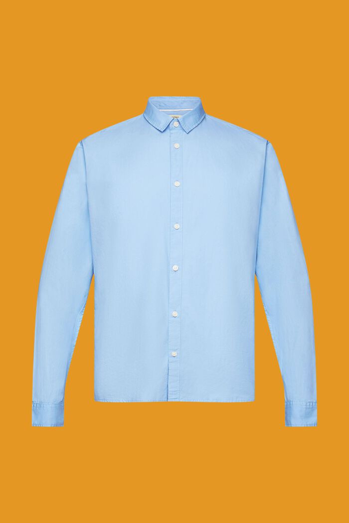 Slim fit, paita vastuullista puuvillaa, LIGHT BLUE, detail image number 6