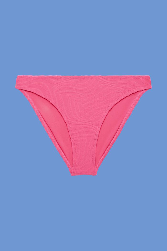 Kierrätettyä: bikinihousut jakardikuosia, PINK FUCHSIA, detail image number 4