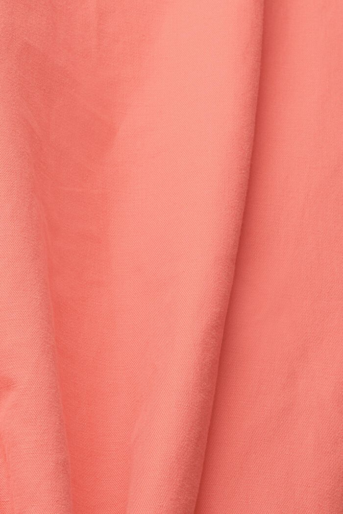 Pellavasekoitetta: paitapuseromekko ja vyö, ORANGE, detail image number 4