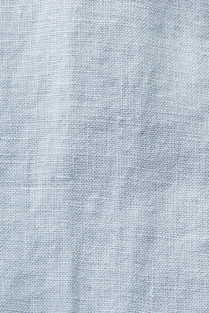 Lyhythihainen paita pellavaa, LIGHT BLUE LAVENDER, detail image number 7
