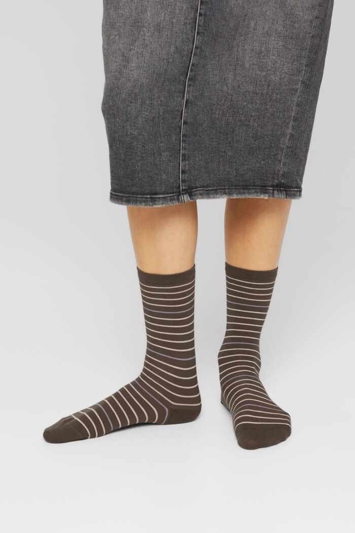 2 paria sukkia, luomupuuvillasekoitetta, MILITARY, detail image number 2
