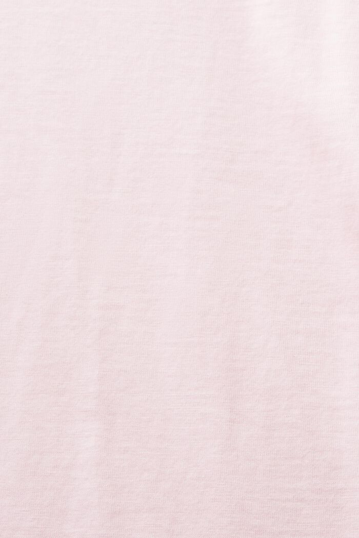 Jersey-t-paita luomupuuvillaa, PASTEL PINK, detail image number 5