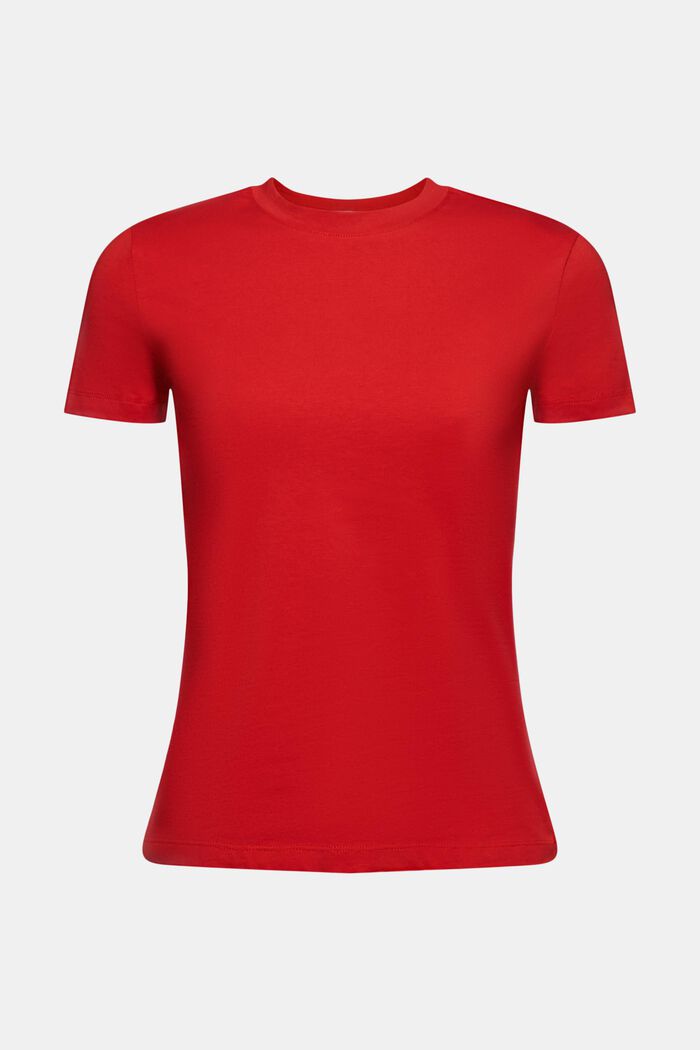 T-paita, jossa pyöreä pääntie, DARK RED, detail image number 6
